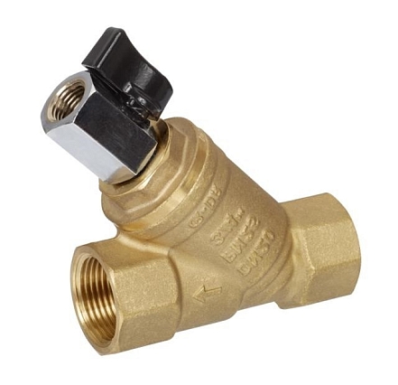 Фильтр латунный сетчатый Y-образный  FVR-D со сливным краном Ду 40 Ру25 ВР Danfoss 065B8245